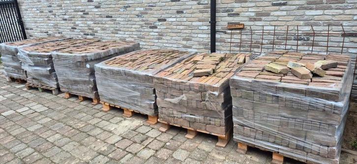 Kleikinkers - herbruik - bruin/rood, Tuin en Terras, Tegels en Klinkers, Gebruikt, Klinkers, 10 m² of meer, Ophalen