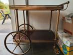 Vintage Bar Trolley (hout en metaal), Ophalen, Zo goed als nieuw