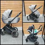 Kinderkraft TRIO: kinderwagen, reiswieg, autostoel in 1set, Kinderen en Baby's, Ophalen, Gebruikt, Kinderwagen