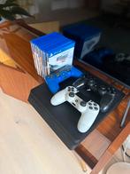 Playstation 4 slim 500GB + 3 controllers + games, Games en Spelcomputers, Ophalen, Zo goed als nieuw, Slim