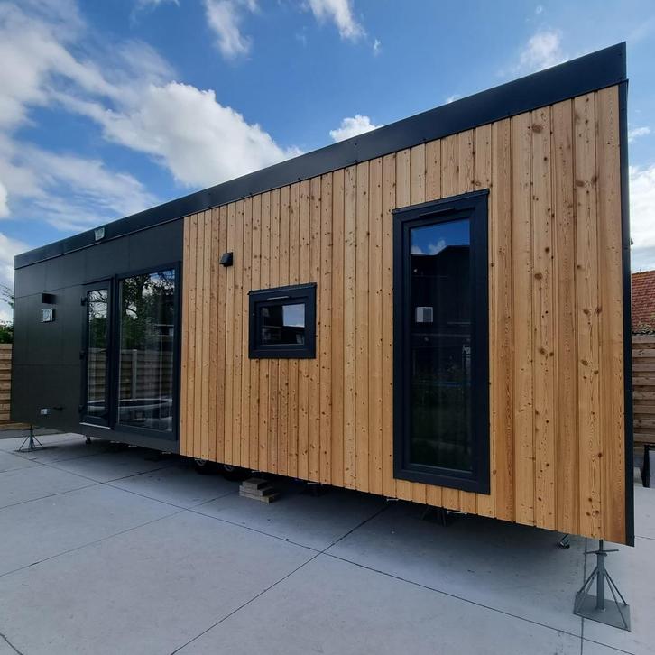 Prachtige Tiny House, Caravans en Kamperen, Stacaravans, Ophalen