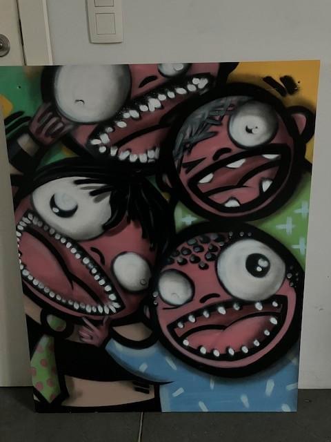 graffiti, Antiek en Kunst, Kunst | Schilderijen | Modern, Ophalen