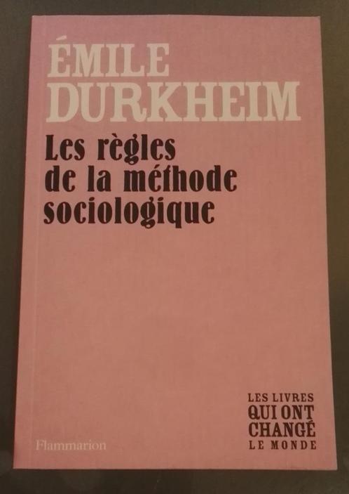 Les Règles de la Méthode Sociologique : E. Durkheim : POCHE, Livres, Philosophie, Utilisé, Logique ou Philosophie des sciences