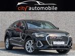 Audi Q3 SPORTBACK 2.0 TDI QUATTRO S-TRONIC S-LINE (bj 2020), Auto's, Automaat, Gebruikt, 4 cilinders, Zwart