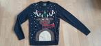 blauwe kersttrui met een ree, Enlèvement ou Envoi, Comme neuf