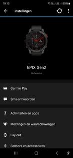 Garmin Epix gen 2 47mm, Handtassen en Accessoires, Horloges | Heren, Ophalen, Zo goed als nieuw