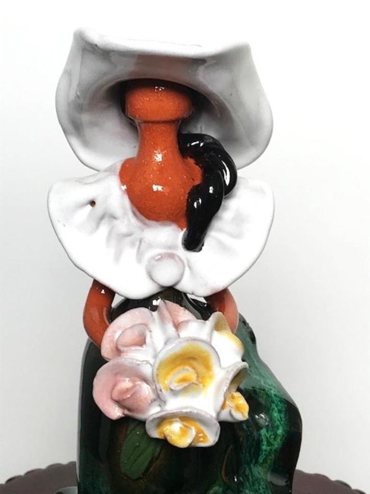 Erotieke Jonge dame terracotta hoed en bloemen😍😎🤗💑🎁👌, Antiek en Kunst, Kunst | Beelden en Houtsnijwerken, Ophalen of Verzenden