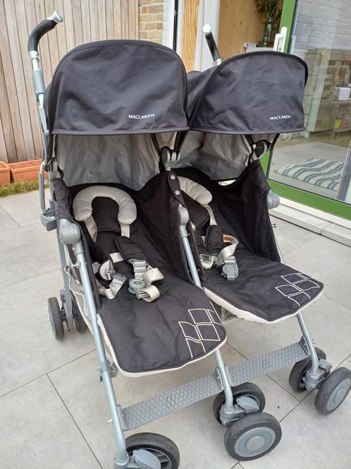 Poussette double Maclaren Twin Techno, Enfants & Bébés, Buggys, Comme neuf, Maclaren, Enlèvement ou Envoi