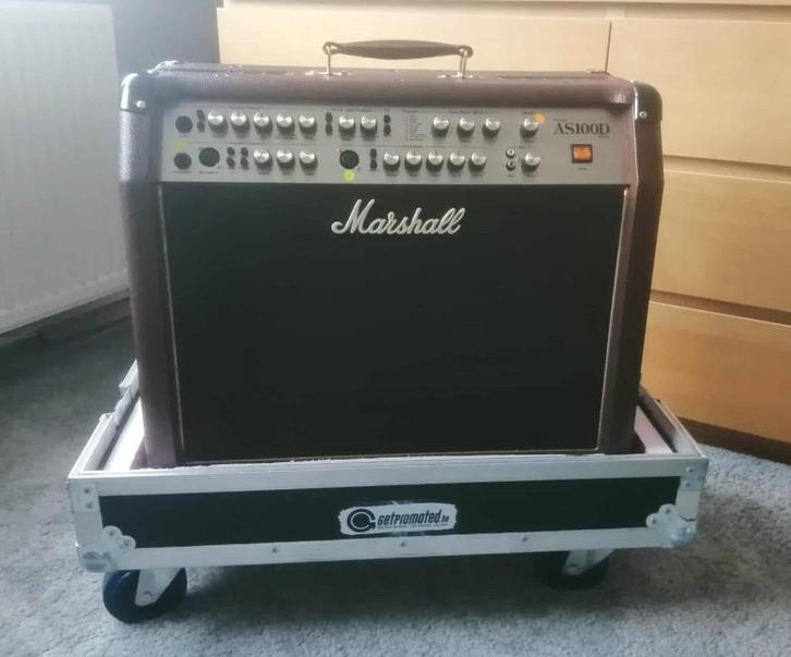 Marshall AS100D mét pro flightcase, Muziek en Instrumenten, Versterkers | Bas en Gitaar, Nieuw, Gitaar, 50 tot 100 watt, Ophalen