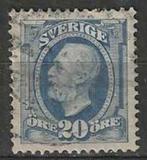 Suède 1891/1913 - Yvert 45 - Roi Oscar II (ST), Timbres & Monnaies, Timbres | Europe | Scandinavie, Envoi, Suède, Affranchi