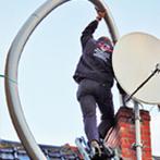 Reinigen schoorsteen, schoorsteenvegen, Enlèvement