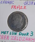 1 fr Léopold 1er 1838, Enlèvement ou Envoi, Monnaie en vrac, Argent, Argent