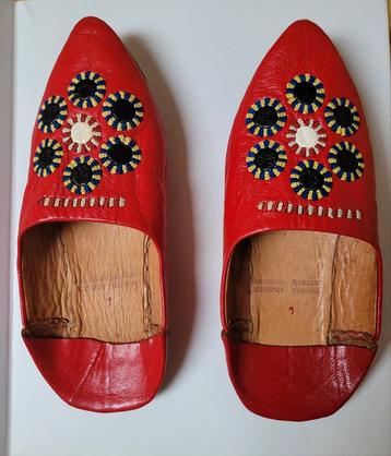 Babouche berbère cuir véritable faite à la main neuve  beschikbaar voor biedingen