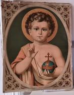 John Baptist 2 chromolithos religieux avec placage doré, Enlèvement ou Envoi