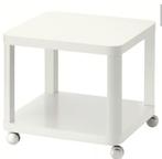 IKEA Tingby witte tafel met wielen 2 stukken beschikbaar, Huis en Inrichting, Ophalen, Zo goed als nieuw