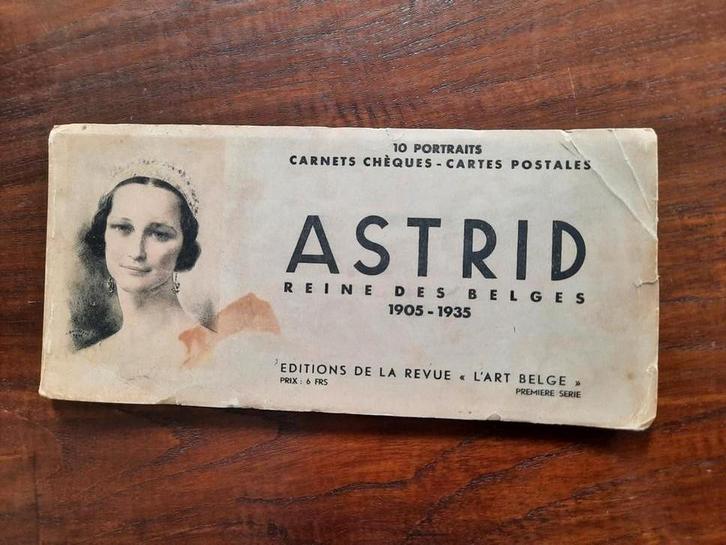 Postkaarten herdenking Koningin Astrid 1935, Antiek en Kunst, Antiek | Boeken en Manuscripten, Verzenden