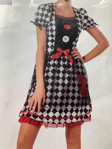 Halloween kleedje - wit zwart rood - maar S beschikbaar voor biedingen