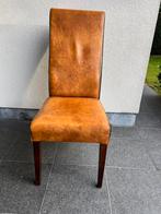 10 x eetkamerstoel leer cognac - bruin per stuk nu € 75,-, Huis en Inrichting, Stoelen, Ophalen, Gebruikt, Overige kleuren, Stijlvol