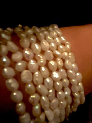 AAA zoetwaterparel ketting of armband lengte 40 cm beschikbaar voor biedingen