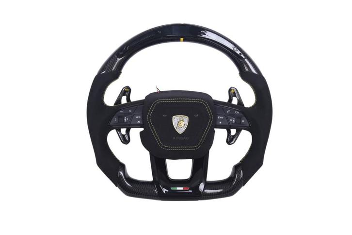 Lamborghini Urus Alcantara & carbon LED sportstuur, Auto-onderdelen, Besturing, Overige automerken, Nieuw, Verzenden
