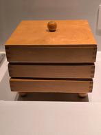 Vintage houten naaidoos/knutseldoos, Hobby en Vrije tijd, Ophalen of Verzenden