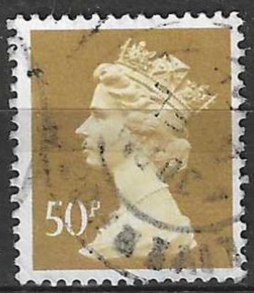 Grande-Bretagne 1990 - Yvert 1459 - Reine Elisabeth II (OB), Envoi, Affranchi