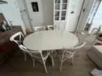 Tafel en stoelen van Ikea, Ophalen, Gebruikt, 100 tot 150 cm, Vijf personen of meer