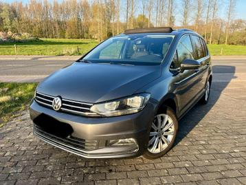 VW TOURAN 2.0 TDI 7 PL AUTOMATIQUE, Autos, Argent ou Gris, Euro 6, 7 places, Noir