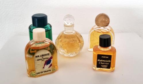 Lot nummer 3 - 5 miniatuurparfumminiaturen van Dior, Davidof, Verzamelen, Parfumverzamelingen, Nieuw, Miniatuur, Gevuld, Verzenden