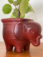 Vintage terracotta olifant bloempotje, Enlèvement ou Envoi