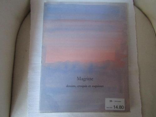 Oud boek over Magritte, tekeningen, schetsen en schetsen, Boeken, Kunst en Cultuur | Beeldend, Zo goed als nieuw, Schilder- en Tekenkunst