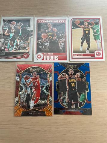 5 Trae Young basket kaarten  beschikbaar voor biedingen
