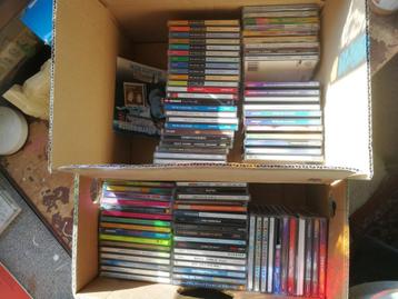Doos met 90-tal originele cd's voor spotprijs  beschikbaar voor biedingen