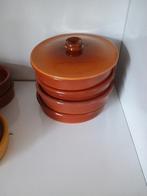 Ronde schalen met deksel, Huis en Inrichting, Keuken | Potten en Pannen, Ophalen, Zo goed als nieuw