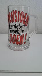 Glazen bierpot, Verzamelen, Glas en Drinkglazen, Ophalen of Verzenden, Zo goed als nieuw