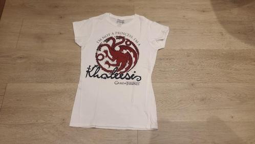 Targaryen T-Shirt - Small Voor Dames, Kleding | Dames, T-shirts, Zo goed als nieuw, Maat 36 (S), Wit, Korte mouw, Ophalen