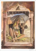 Ex-libris - India Dreams - Le parapluie bleu - J.F. Charles, Verzenden