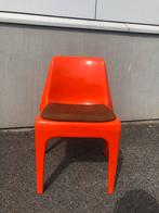 4 mooie wesifa retro oranje stoelen, Tuin en Terras, Ophalen, Gebruikt, Plastic
