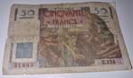 Bankbiljet van 50 frank, Bank of France, jaar 1949, Ophalen of Verzenden, Frankrijk, Los biljet