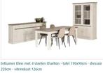 volledige eetkamer + tv kast + salontafel en 6 stoelen, Huis en Inrichting, Ophalen, Zo goed als nieuw, 6 tot 8 stoelen