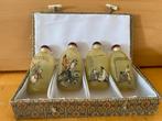 Set van 4 Chinese snuff bottles in doos, decoratief, Enlèvement ou Envoi