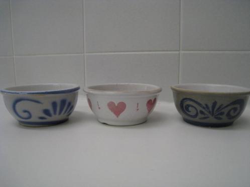 Vuurvaste potjes, 3 stuks, diam 10,5cm, Huis en Inrichting, Keuken | Servies, Ophalen of Verzenden