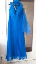 Robe longue plissée - Bleu saphir Taille L /42, Kleding | Dames, Jurken, Ophalen, Autre, Blauw, Maat 42/44 (L)