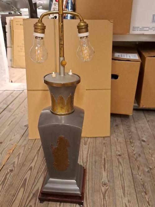 Schemerlamp, Huis en Inrichting, Lampen | Tafellampen, Gebruikt, 75 cm of meer, Metaal, Ophalen