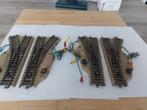 Marklin set van 4 elektrische schakelaars, Wisselstroom, Gebruikt, Rails, Ophalen of Verzenden