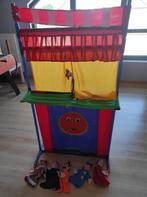 poppenkast met handpoppen, Kinderen en Baby's, Speelgoed | Poppen, Ophalen, Zo goed als nieuw