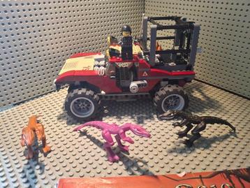 Lego 7296 Dino 4WD Trapper, Enlèvement, Utilisé, Ensemble complet, Lego