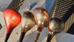 Vintage Golftas met houten clubs, Ophalen, Set