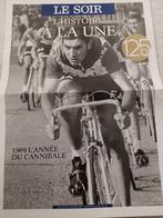 CP + blad 4 p - Eddy Merckx - 125 jaar le soir, Sport en Spel, Ongelopen, Ophalen of Verzenden