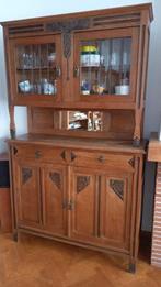 Buffet ancien en chêne sculpté avec miroir, Maison & Meubles, Armoires | Buffets, Enlèvement ou Envoi, Utilisé, Chêne